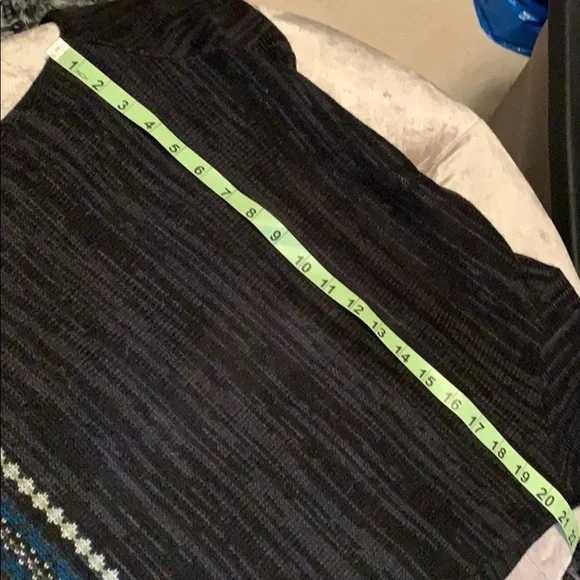 AB Studio cardigan sweater with draped front, Med - Picture 9 of 10